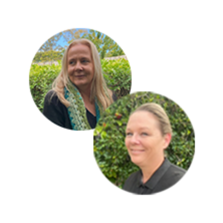 Julie-Ann Maxwell and Natalie Carter