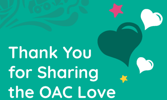 Thank You For Sharing The OAC Love