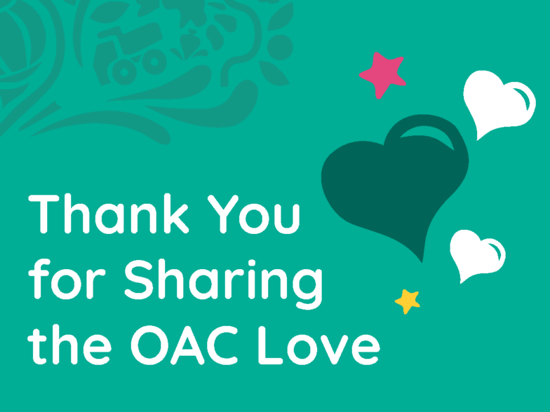 Thank You For Sharing The OAC Love