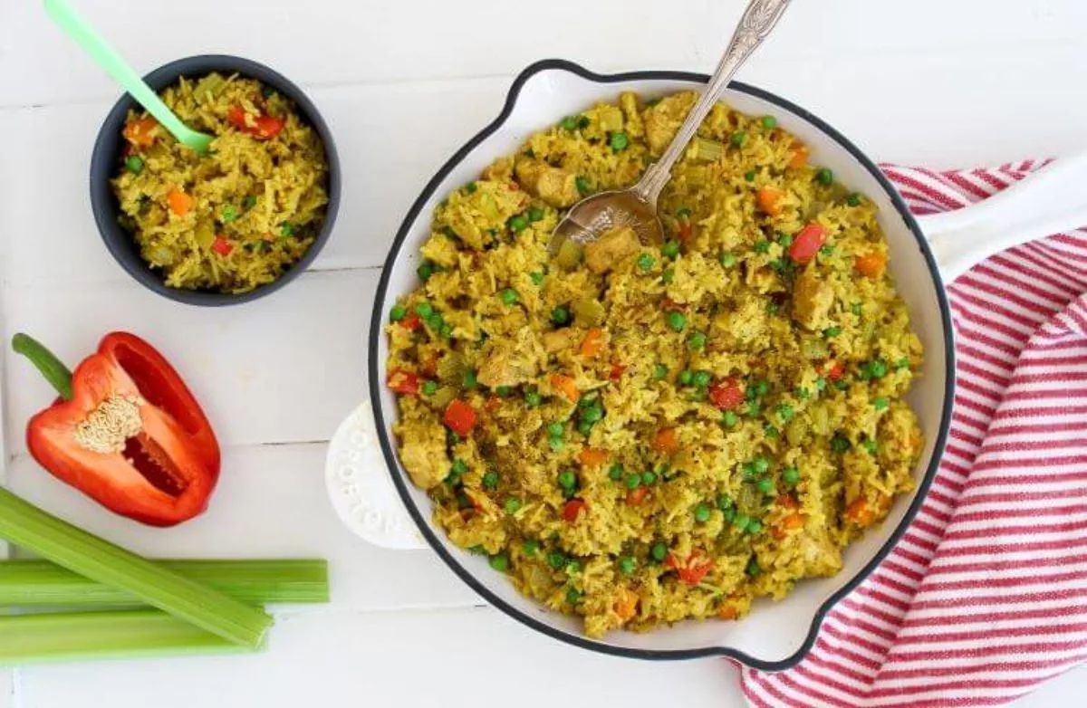 Rainbow Chicken Pilaf