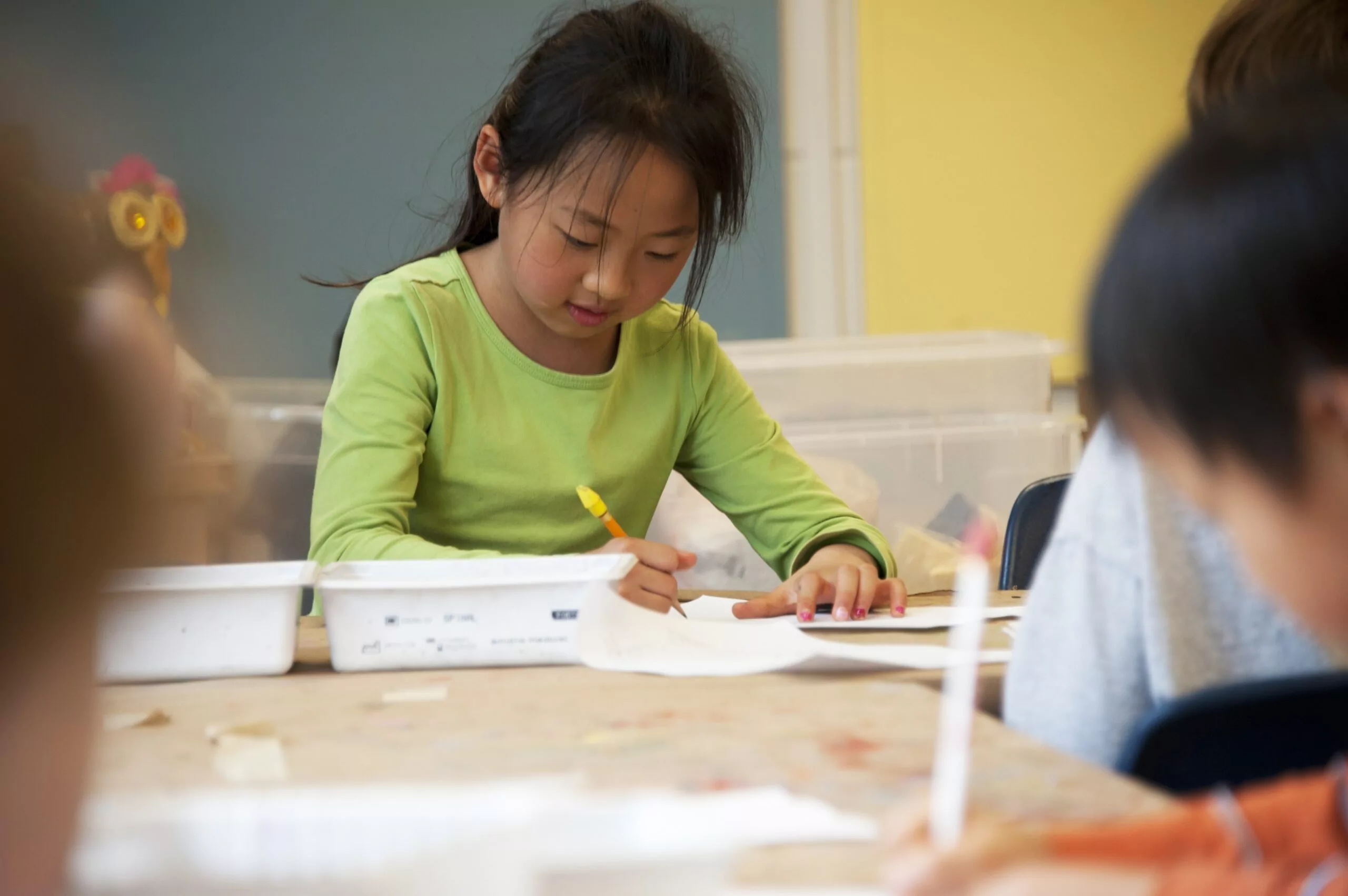 Girl in classroom